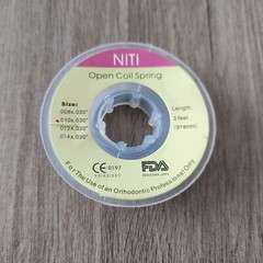 1 Roll 3 Feet Open NITI Coil Spring 010*030 914mm Dental Orthodontics Material