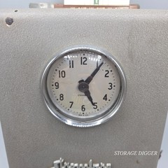 VTG Stromberg Model 14 Time Clock Corded Gray Metal Case Industrial Punch Clock
