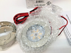 WAC HR-LED87-BN, LED Button Light 2.25 inch Brushed Nickel Puck Light 3000K