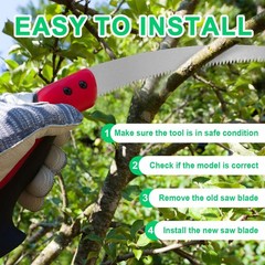 Pole Saw Blade, Steel Blade Replacement Silver Tree Pruner