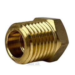 2 Pack 1/4″ Male x 1/8″ Female NPT Hex Reducer Bushing Adapter Pipe Fitting
