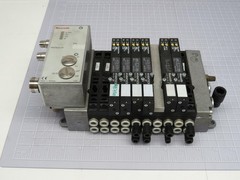 REXROTH IP 65 R480213682 R 480 213 682 SOLENOID VALVE SYSTEM 24 VDC 10 BAR T1841
