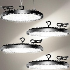 6500K UFO LED Garage Shop Lights – 320W Industrial Lighting w/ 5-