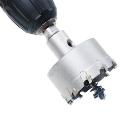 AUTOTOOLHOME 2 Inch Metal Hole Saw 50mm Tooth Carbide Tipped TCT Silver