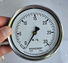 ASHCROFT 10-1008-A-02B-XZC 30# PRSSURE GAUGE 100MM 0-30 PSI–OEM