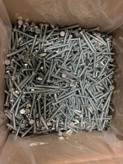 M6-1.0 X 50MM DIN933 Coarse Full Thread Hex Bolt Cap Screws 10.9 Steel Zinc