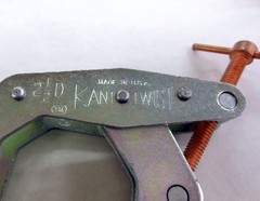 (2) Kant Twist No. 2-1/2D Clamps Made In USA 2.5″ in EXCELENT USED CONDITION