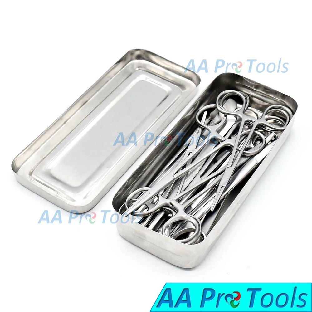 Set of 13 Pieces Basic Minor Surgery Kit Steel Box Surgical Instruments DS-1290