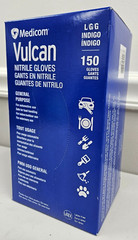 Medicom Vulcan Nitrile Glove Gant General Purpose LARGE 150 Automotive LG L