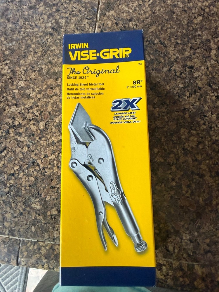 Irwin Vise-Grip 8 Inch Locking Pliers/Sheet Metal Clamp (8R #23)