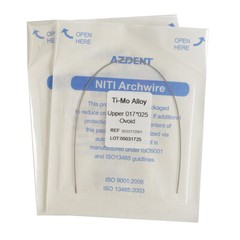 Dental Beta TMA Arch Wires Ti-Mo Alloy Rectangular Ovoid Form 17X25Upper /Lower
