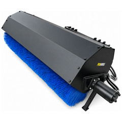 PROWORKS 72″ Hydraulic Angle Broom Skid Steer Attachment Half Poly Wire Brush
