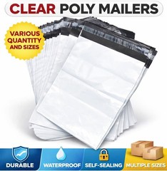 Poly Mailer Envelope Self-Seal Shipping Bag Tear-Resistant Multiple Sizes