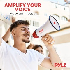 Pyle PMP48IR 40 Watts Professional Rechargeable Batteries Megaphone/Bullhorn