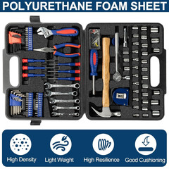 2 PCS Polyurethane Foam Sheets 16″ L X 12″ W X 1″ T Packing Foam Inserts