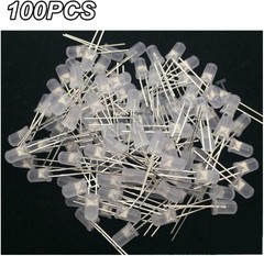 100PCS 5mm Dual Bi Color Polar Changing Red/Green Led Diffused LEDs 2-Pin led