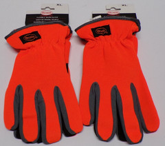Lot of 2 Boss Flexible Work Gloves Synthetic Leather Palm 120-4600/XL