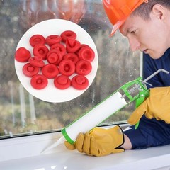 40 Pcs Caulk Caps,Reusable Caulk Tube Saving Sealer,Adhesive Rubber Cover Sav…