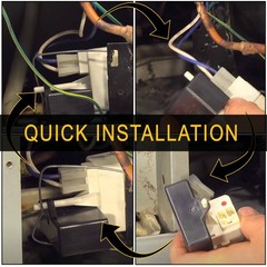 W10613606 Refrigerator Compressor Start Relay and Capacitor by As Picture