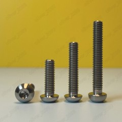 Titanium GR5 ISO7380 Hex Socket Bolts Button Head Screws M2 M2.5 M3 M4 M5 M6 M8
