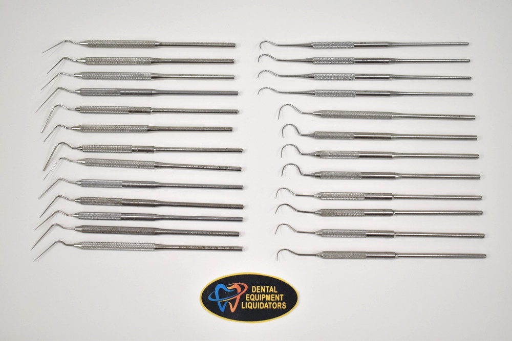 TWENTY-FIVE Dental Dentist Instruments – Various Makes & Models As Shown