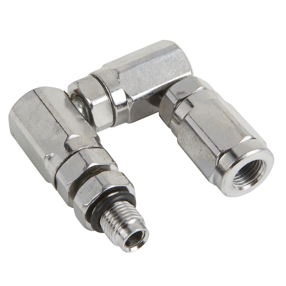 Strongway Grease Z-Swivel, 1/4in. NPT-M x 1/4in. NPT-F, 10,000 Max. PSI