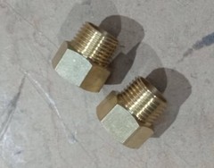 SET OF 2 – Brass Adapter Fitting – 1/2 Inch BSP Female X 1/2 Inch NPT Male
