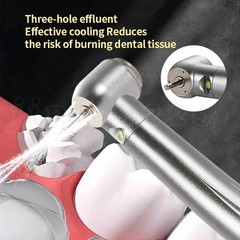 Dental LED E-generator Fiber Optic High Speed Handpiece 4Hole Fit FG1.6mm Burs