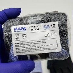 Mapa Krytech 582 Metal Work Gloves Size XL / 10 Oil & Water Resist ANSI 4 2 Pair