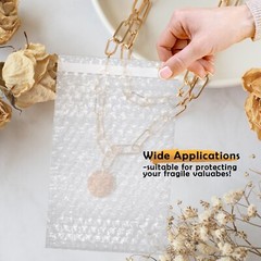 Yens 500 Pack 4″x 7″ Clear Bubble Pouch Bags, Bubble Cushioned Pouches-BP#000