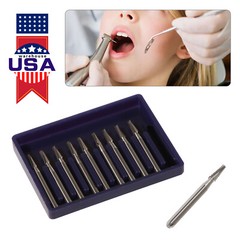 10Pc/Pack Dental Tungsten Carbide Drill FG Bur For High Speed Handpiece FG701 de