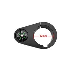 32mm all metal Vial with Compass fits any 32mm diameter pole