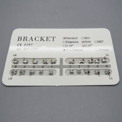 20 Pcs/Kit Dental Orthodontic Metal Bracket Braces Standard Roth .022 Hook 3-4-5