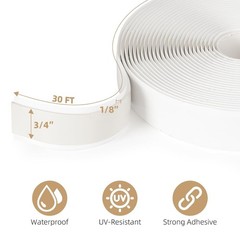 Butyl Tape, 3/4 in X 30 Ft White Waterproof RV Sealant Tape, 1 Pack |