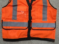 ORR HIGH VISIBILITY OANGE REFLECTIVE STRIPES SAFETY 1 VEST TYPE R CL 2 NOT FR R