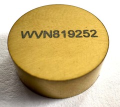 CBN Insert, 1/2″ Round, 3/16″ Thick, Double Sided, Titanium-Nitride Coated