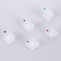 AZDENT Dental Ortho Self Ligating Clear Ceramic Bracket Braces ROTH 022 Hook 345