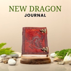 Handmade Leather Journal–5x7Sketchbook,200 Unlined Pages|B1G1 Free+Free Shipping