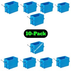 10 PACK 1-Gang Nail On B118A New Work Electrical Outlet/Switch Box 18 Cubic Inch