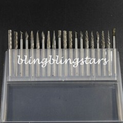20 Pcs/Set Dental Lab Polishing Carbide Burs Bur Drills Tungsten Steel (3*3)