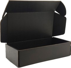 Space-Saving Black Shipping Boxes – Pack of 25, 7x5x2 Inches for Crafts & Gifts