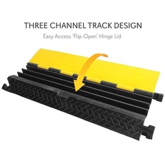 Pyle Cable Protector Cover Ramp – Cord/Wire Safety Concealment Track