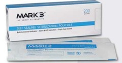 Mark3 6112 Self Sealing Sterilization Pouches 2.75″ X 10″ 2.75″ X 9″ 200/Bx