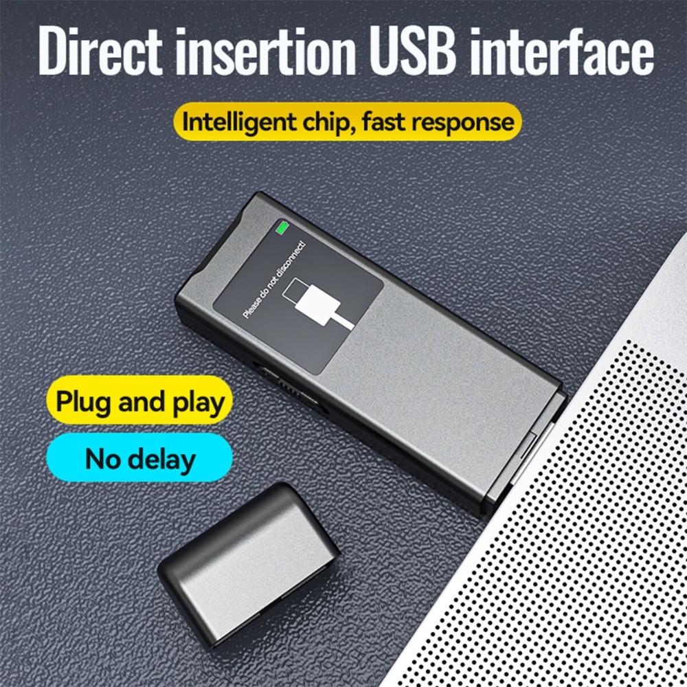 16GB USB Digital Voice Recorder Dictaphone Audio MP3 Sound Mini Recorder Player