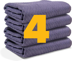 Moving Blankets 80″X72″ MBMEGA85 Mega Mover, (85 Lb/Doz Weight), Professional Qu