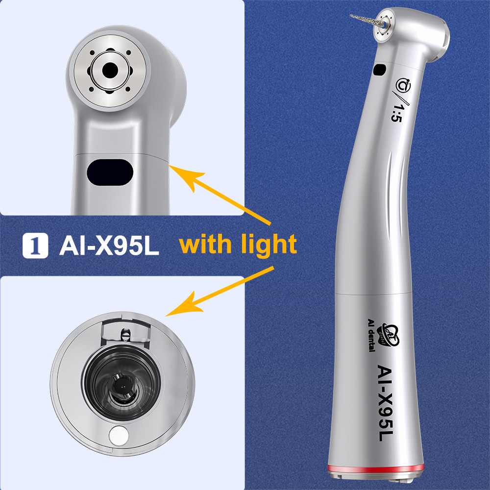 Dental Electric Handpiece Contra Angle E-Type Optic Fiber X95L/X65L/X25L/X15L