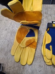 3 Qty. Tillman 1480 TrueFit Top Grain Deerskin Performance Work Gloves Large