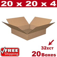 20 – 20x20x4 Cardboard Boxes Mailing Packing Shipping Box Corrugated Carton