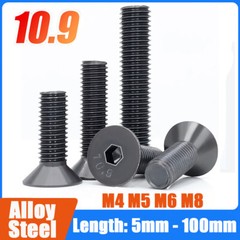 M4 M5 M6 M8 High Tensile Socket Countersunk Screws 10.9 Hex Allen Key Bolts