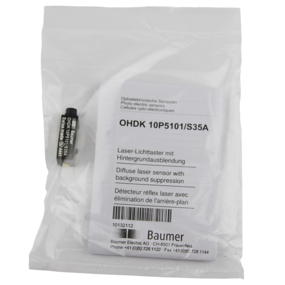 NEW Baumer OHDK 10P5101/S35A Diffuse reflective sensor